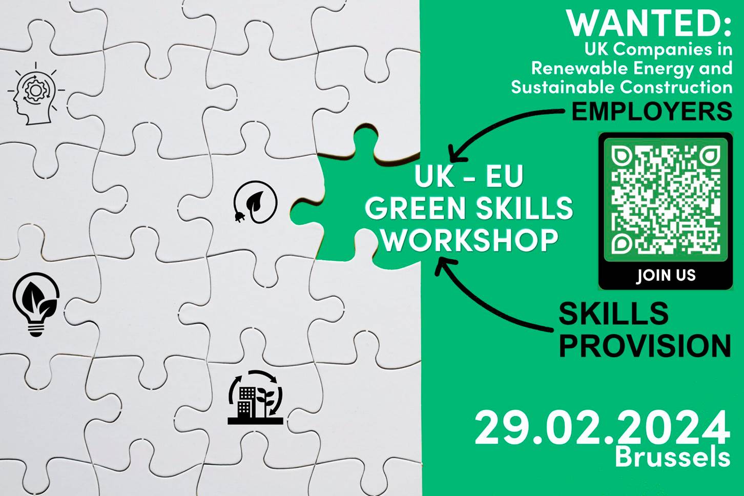 Join the UK-EU Green Skills Workshop for Sustainable Workforce Solutions