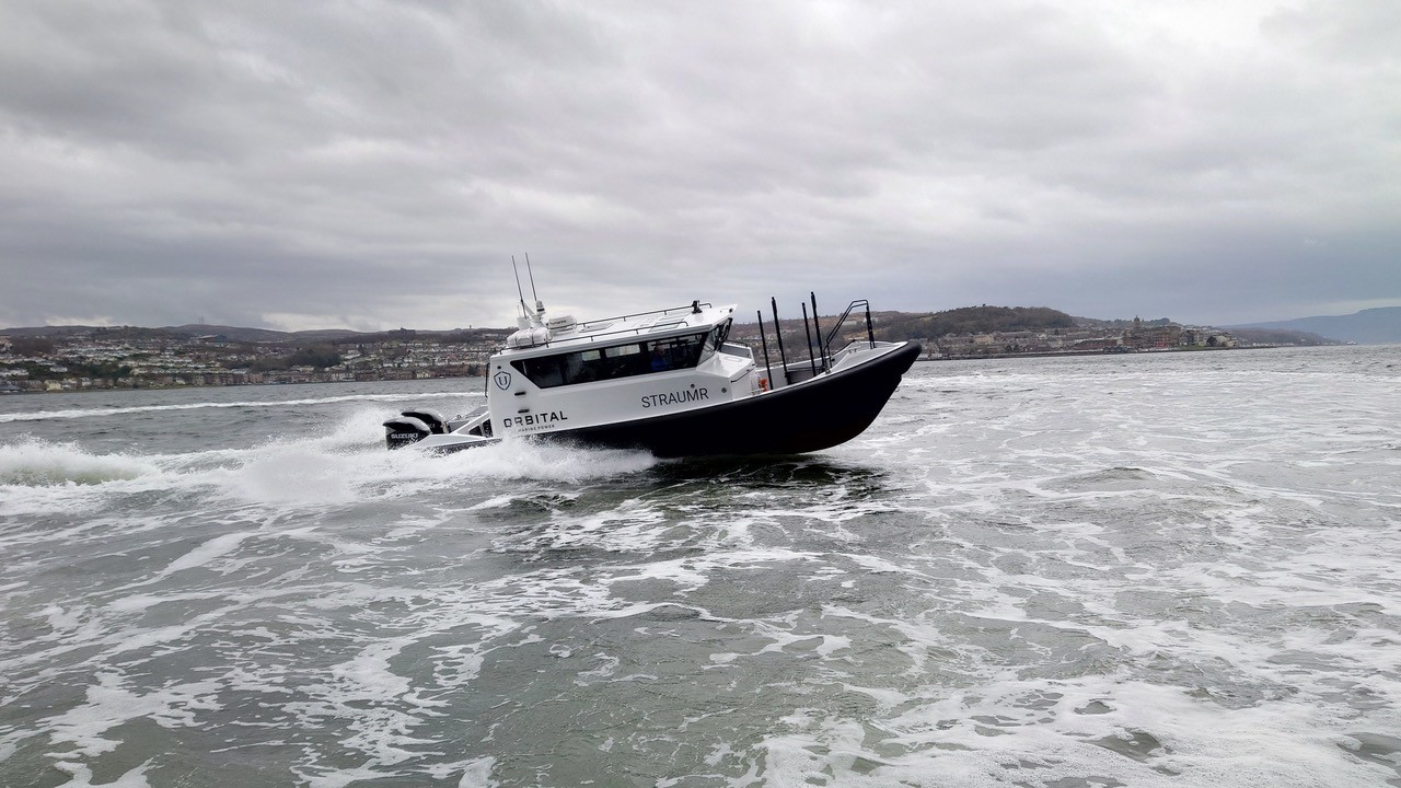 Glasgow’s Ultimate Boats delivers fully recyclable workboat to tidal turbine pioneer Orbital Marine